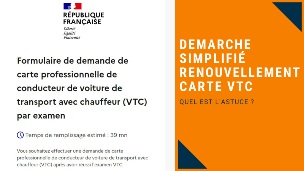 Comment obtenir la carte VTC ?