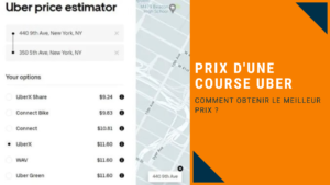 calculer le prix de son chauffeur uber